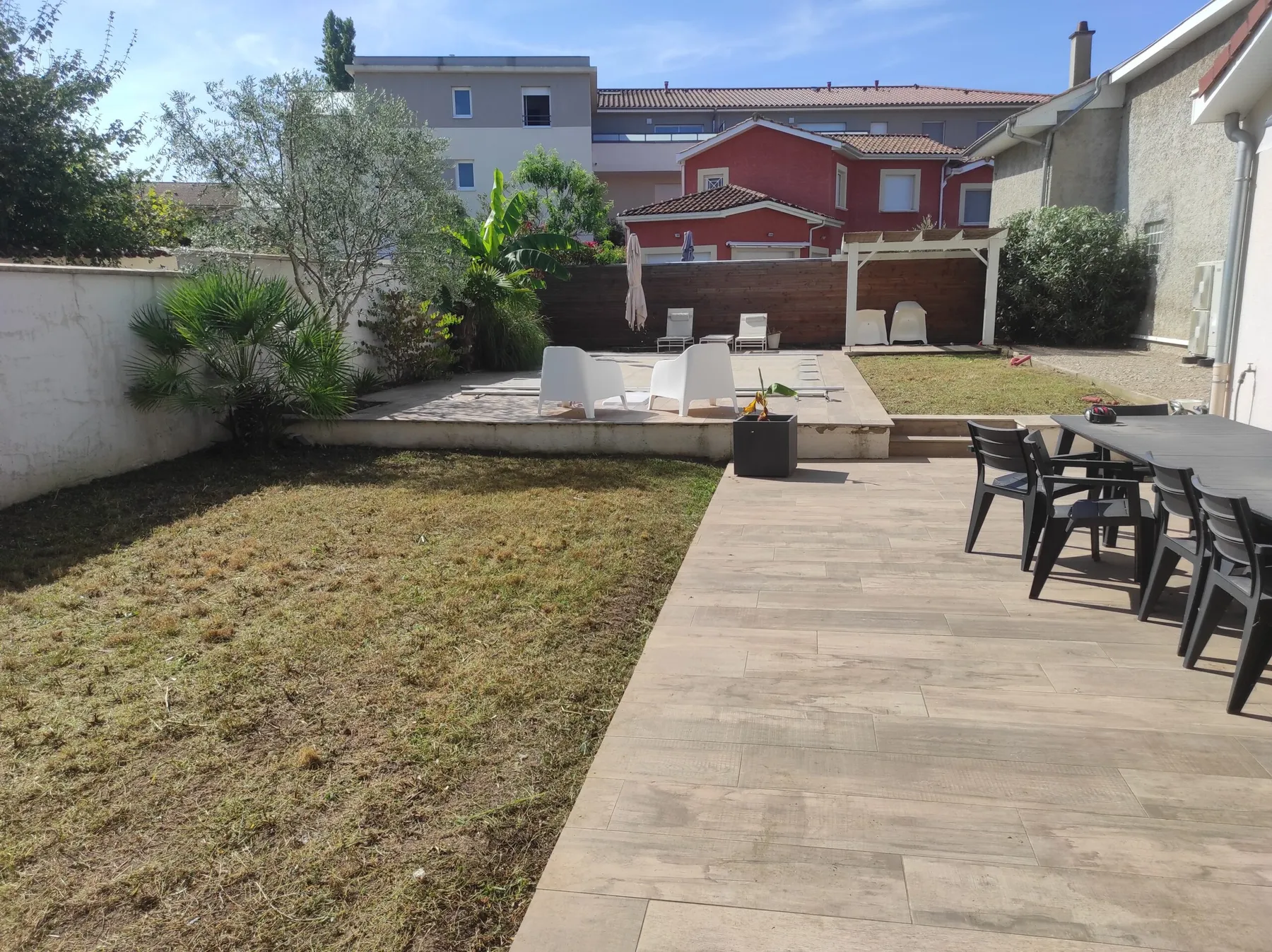 Terrasse en dallage grand format